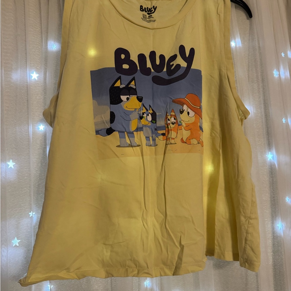 Bluey Women's Yellow Tank Top